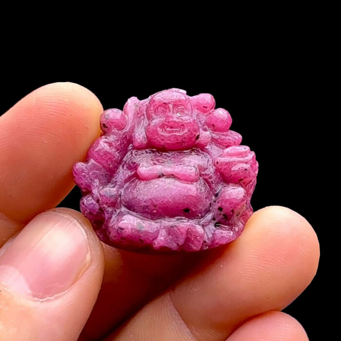 Mặt Phật Di Lặc - Đá Ruby Tự Nhiên #MRB-230603-03