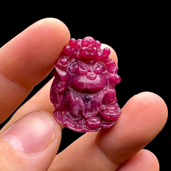 Mặt Phật Di Lặc - Đá Ruby Tự Nhiên #MRB-230603-05