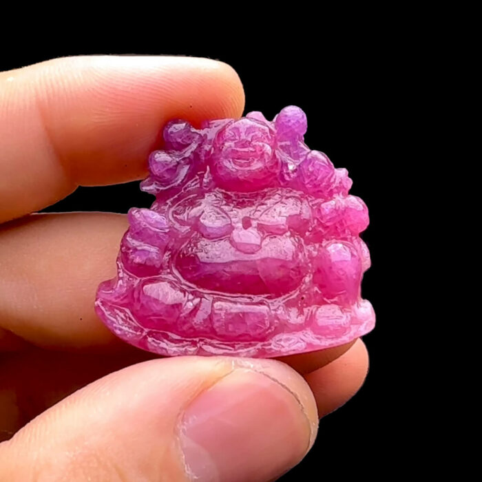 Mặt Phật Di Lặc - Đá Ruby Tự Nhiên #MRB-230604-04