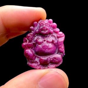 Mặt Phật Di Lặc - Đá Ruby Tự Nhiên #MRB-230604-05