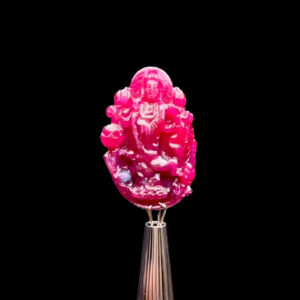 Mặt Quan Thế Âm Bồ Tát - Đá Ruby Huyết Kính Tự Nhiên #MRB-230805-04