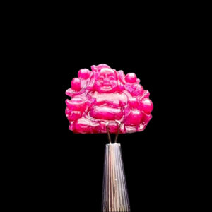 Mặt Phật Di Lặc - Đá Ruby Huyết Kính Tự Nhiên #MRB-230806-01