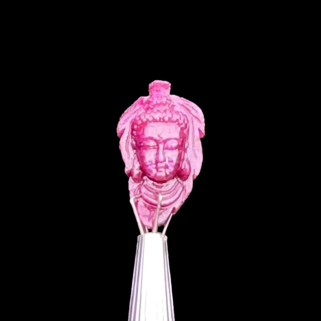 Mặt Phật A Di Đà - Đá Ruby Tự Nhiên #MRB-230904-02