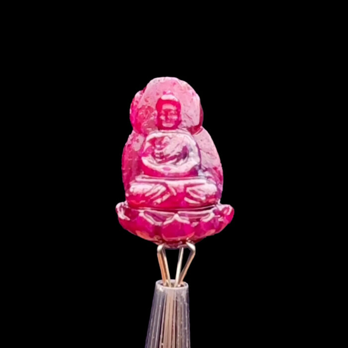 Mặt Phật A Di Đà - Đá Ruby Tự Nhiên #MRB-230905-01