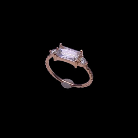 Nhẫn Nữ - Vàng Hồng - Thạch Anh Trắng Tự Nhiên #NTAT-230808-01