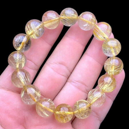 Vòng tay - Thạch Anh Tóc Vàng Bã Mía #VTV-231004-02