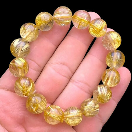 Vòng tay - Thạch Anh Tóc Vàng Bã Mía #VTV-231004-03