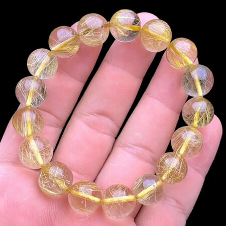 Vòng tay - Thạch Anh Tóc Vàng Bã Mía #VTV-231004-05