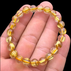 Vòng tay - Thạch Anh Tóc Vàng Bã Mía #VTV-231101-02