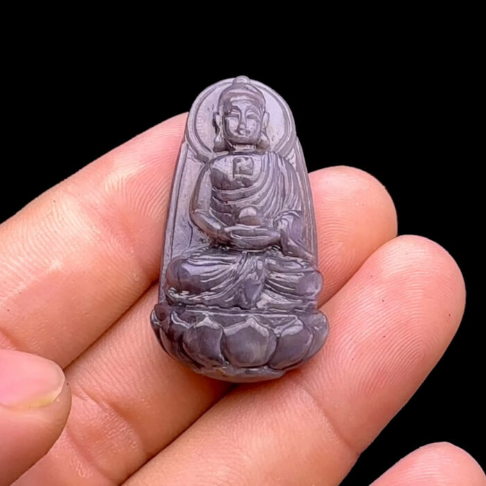 Mặt Phật A Di Đà - Đá Sapphire Sao Tự Nhiên #MSP-231110-03
