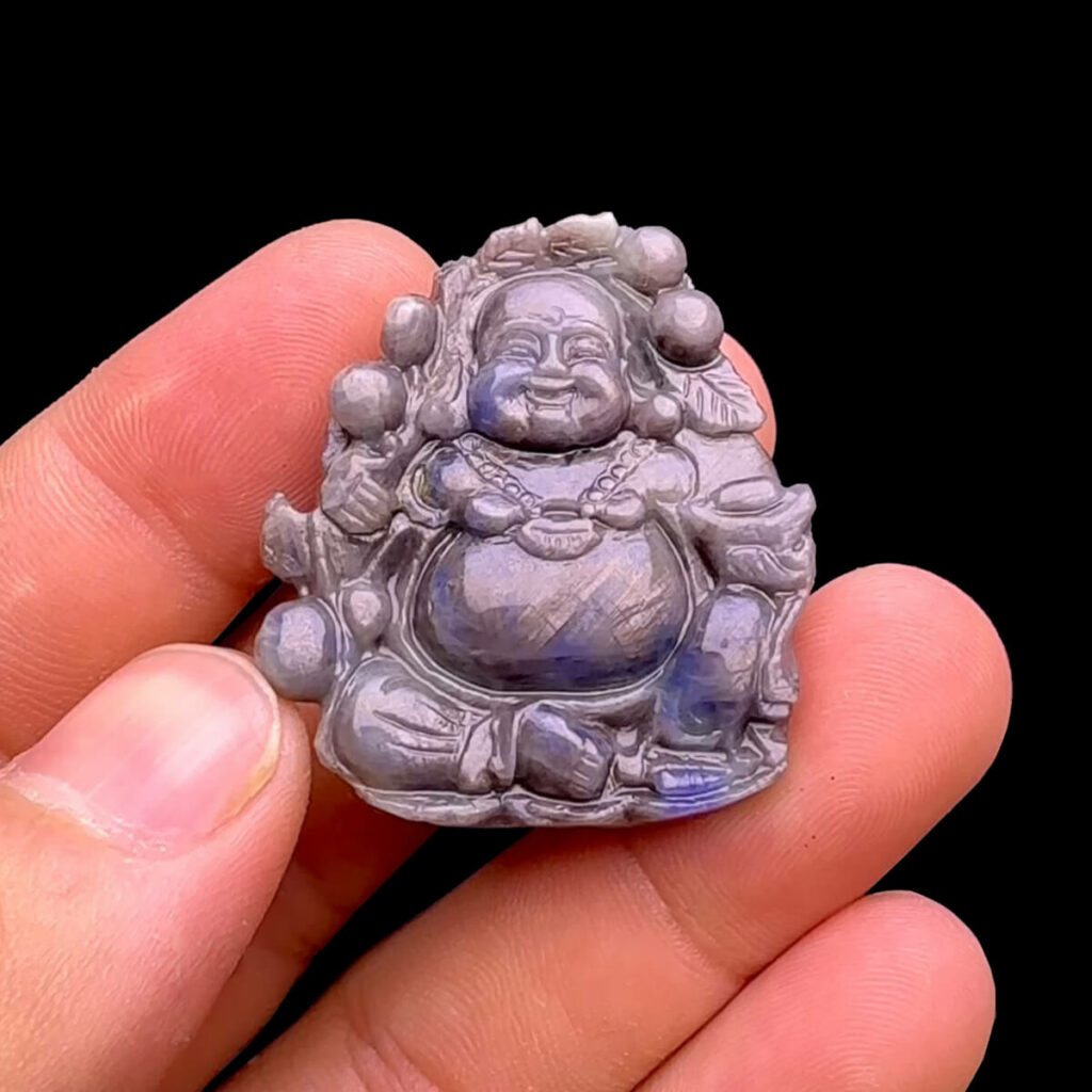 Mặt Phật Di Lặc - Đá Sapphire Sao Tự Nhiên #MSP-231112-01