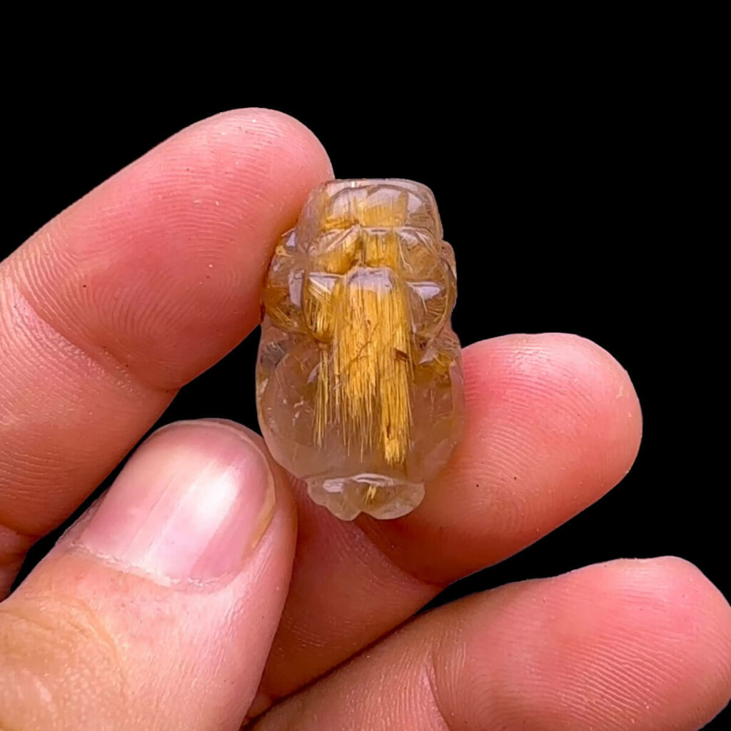 Mặt Tỳ Hưu - Thạch Anh Tóc Vàng #MTV-231107-05