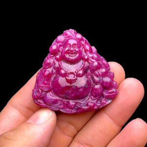 Mặt Phật Di Lặc - Đá Ruby Tự Nhiên #MRB-231202-02