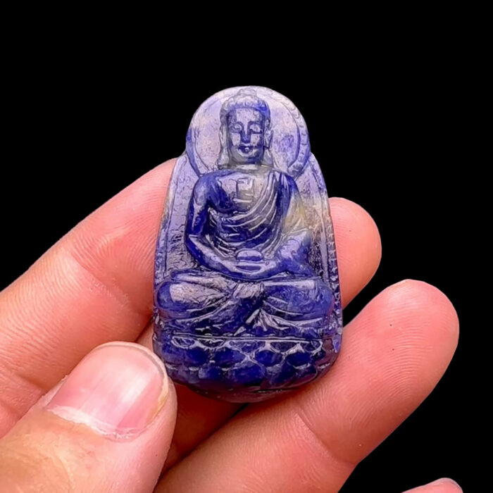 Mặt Phật A Di Đà - Đá Sapphire Tự Nhiên #MSP-231115-05