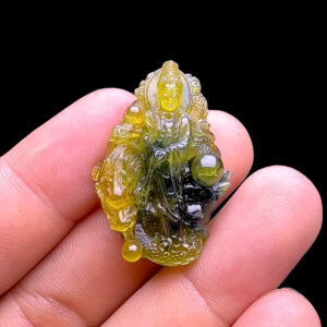 Mặt Quan Thế Âm Bồ Tát - Đá Sapphire Tự Nhiên #MSP-240101-05