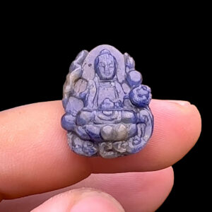 Mặt Quan Thế Âm Bồ Tát - Đá Sapphire Tự Nhiên #MSP-240404-01