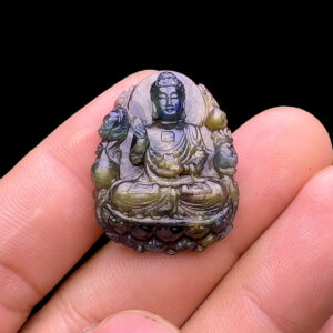 Mặt Phật A Di Đà - Đá Sapphire Sao Phan Thiết #MSP-240502-03