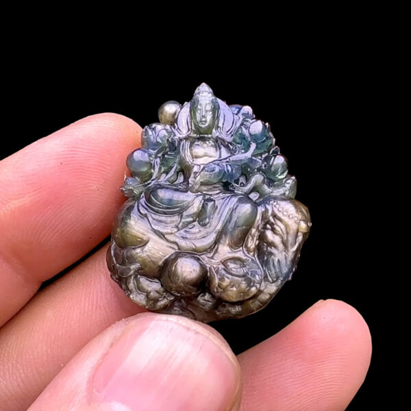 Mặt Phổ Hiền Bồ Tát - Đá Sapphire Sao Phan Thiết #MSP-240502-07