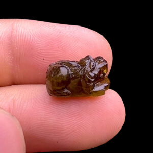 Mặt Cụ Tỳ Hưu Tài Lộc - Đá Tourmaline Lục Yên #MTM-240404-04