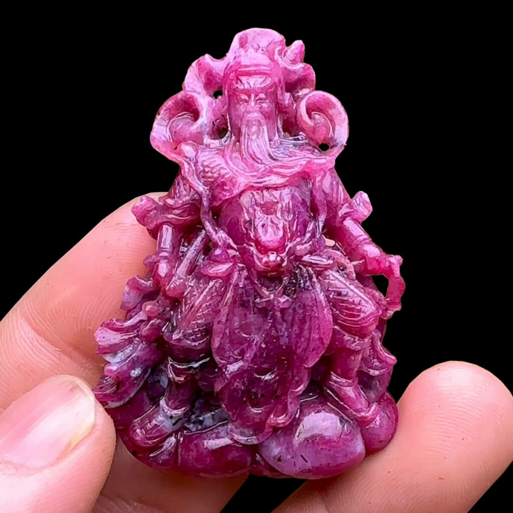 Mặt Quan Thánh Đế Quân – Đá Ruby Tự Nhiên #MRB-240706-03