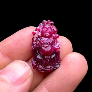 Mặt Phật Di Lặc - Đá Ruby Tự Nhiên #MRB-240706-05