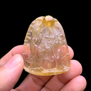 Mặt Mộ Đạo - Thạch Anh Tóc Vàng #MTV-240802-05