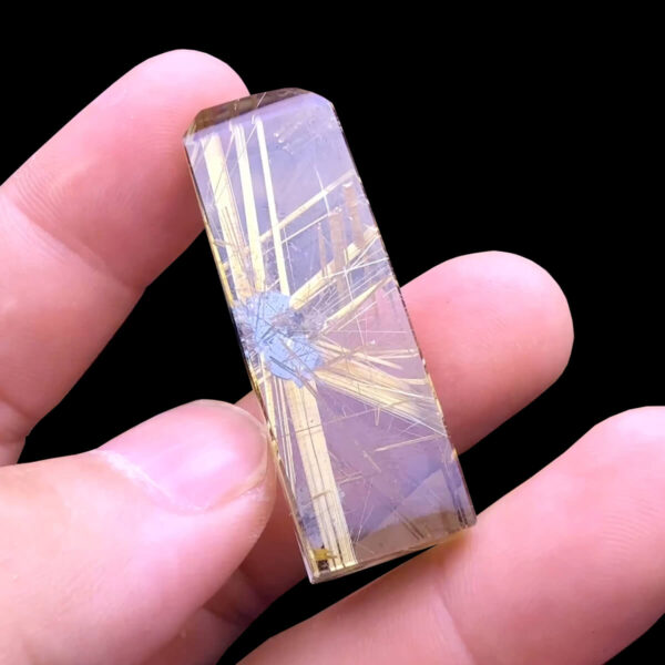 Phôi - Mặt Trơn - Thạch Anh Tóc Vàng #MTV-250201-03