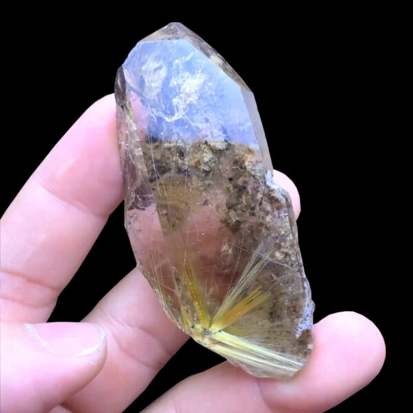 Phôi - Mặt Trơn - Thạch Anh Tóc Vàng #MTV-250201-04