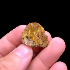 Phôi - Mặt Trơn - Thạch Anh Tóc Vàng #MTV-250201-05